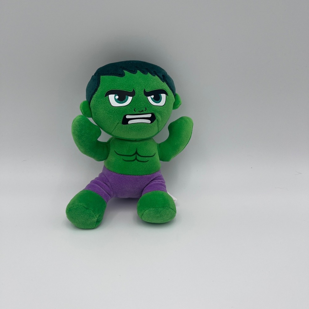 Marvel Avengers The Incredible Hulk Plush Stuffed Toy Green 8 Inch Small